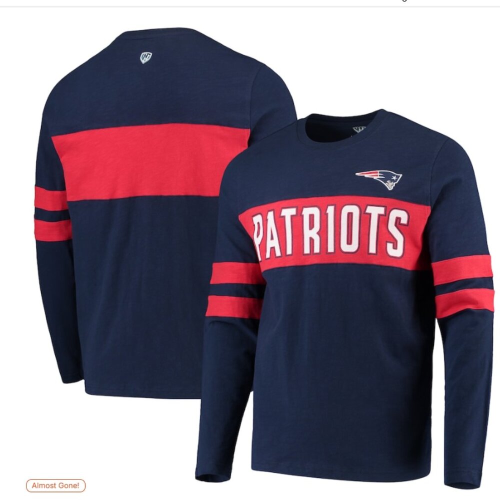 NWT (M) New England Patriots Long Sleeve Shirt Mens Womens Football Merch